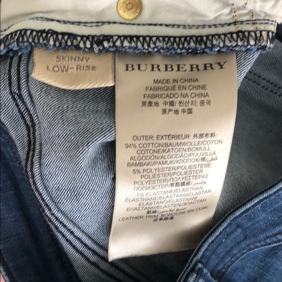 Sale!!!BURBERRY skinny low-rise jeans - Picture 5 of 8